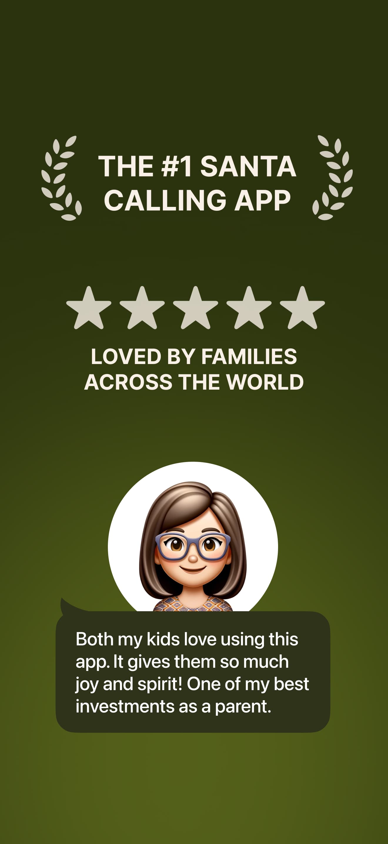 SantaCalls App - Home Screen